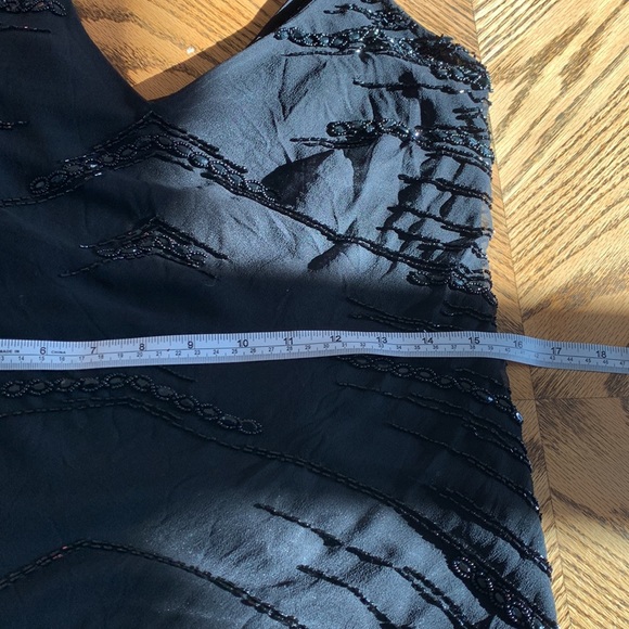 Beaded dress size 14 100% silk - Picture 6 of 7